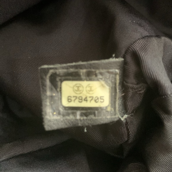 Chanel Logo Black Nylon & Leather Travel Ligne Document or Laptop Bag - Picture 10 of 10